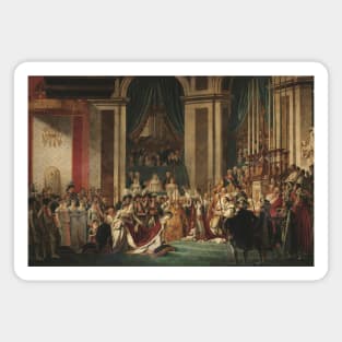 Coronation of Emperor Napoleon I and Coronation of the Empress Josephine in Notre-Dame de Paris, December 2, 1804 by Jacques-Louis David and Georges Rouget Magnet